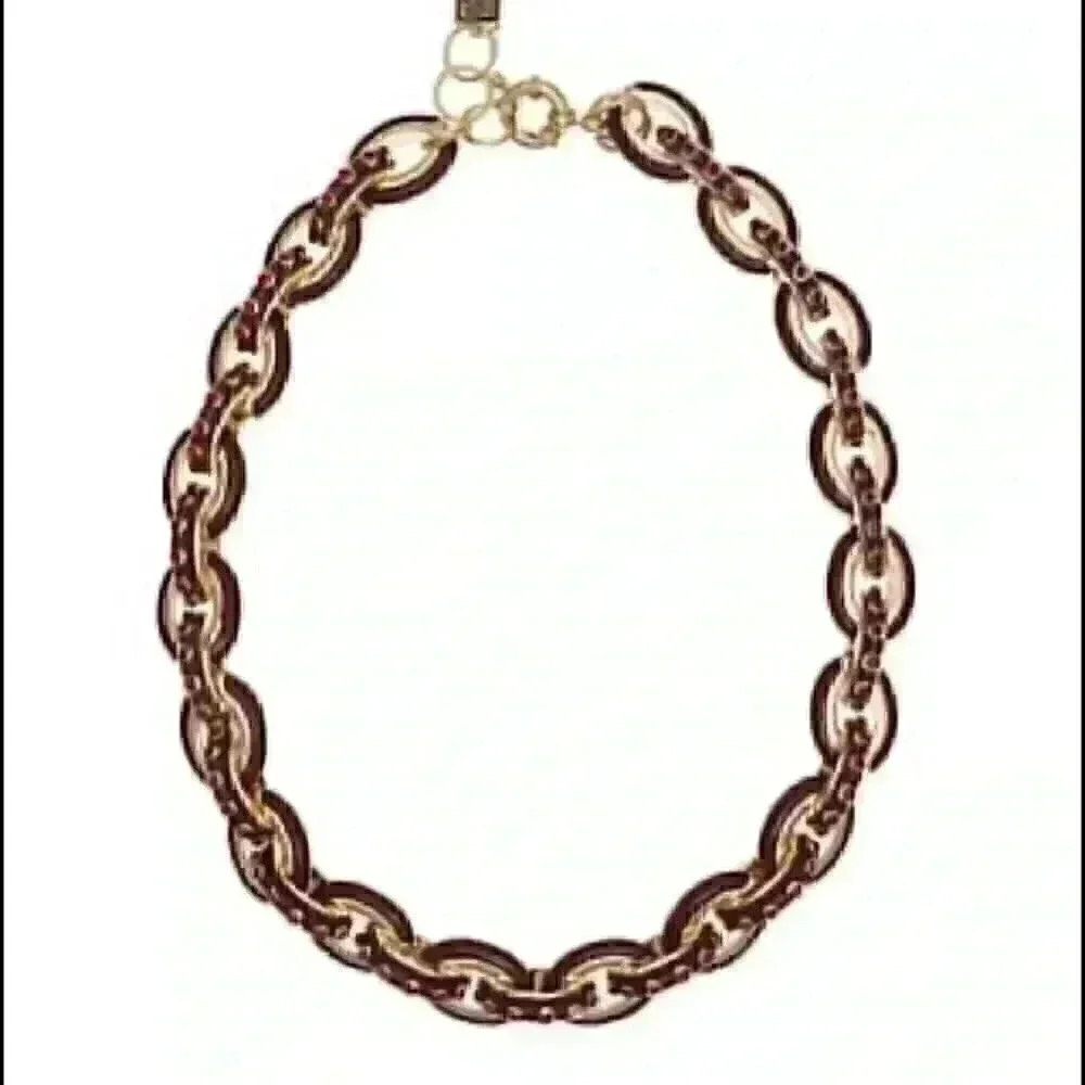 Laundry Shelli Segal Gold Link Enamel/Stone Accent